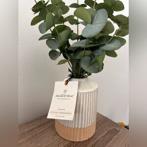 Faux eucalyptus plant